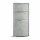 Double row flap shoe cabinet in Cleaf Senis cement melamine Viadurini