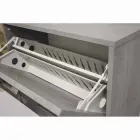 Double row flap shoe cabinet in Cleaf Senis cement melamine Viadurini