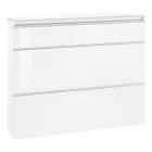 Shoe Cabinet White or Anthracite 3 Doors Sustainable Wood Design - Emanuelito Viadurini