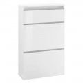 Shoe Cabinet White or Anthracite 3 Doors Sustainable Wood Design - Emanuelito
