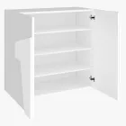 Indoor Shoe Cabinet with 2 Melamine Doors Made in Italy - Naditza Viadurini