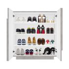 Indoor Shoe Cabinet with 2 Melamine Doors Made in Italy - Naditza Viadurini