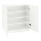 Shoe Cabinet for Living Room with 2 Doors in Melamine Made in Italy - Popilio Viadurini