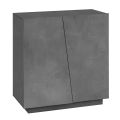 Shoe Cabinet for Living Room with 2 Doors in Melamine Made in Italy - Popilio