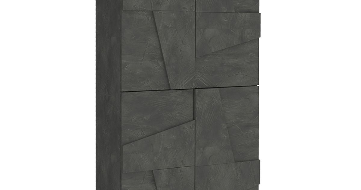 Shoe rack with 4 doors Made in Italy in melamine