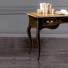 Two-tone worn black desk and cherry top made in Italy - Furie Viadurini
