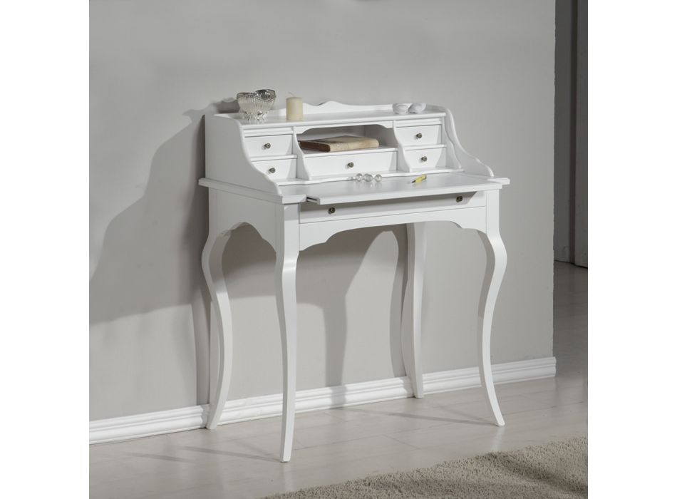 Desk with 5 Drawers and Removable Top Made in Italy - Maia Viadurini