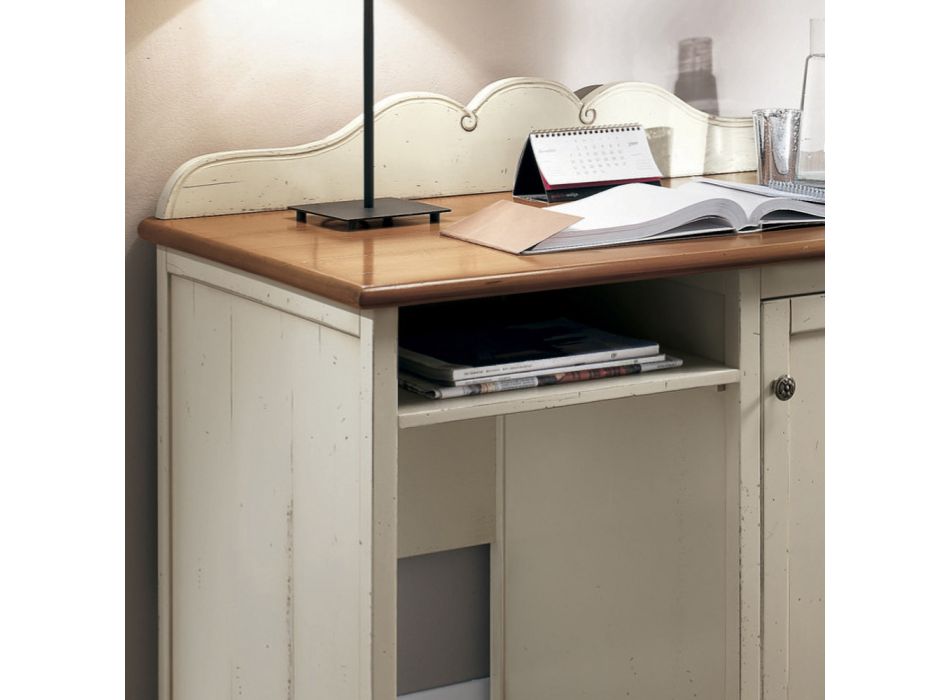 Desk with Open Compartment and Fridge Rack Made in Italy - Giove Viadurini