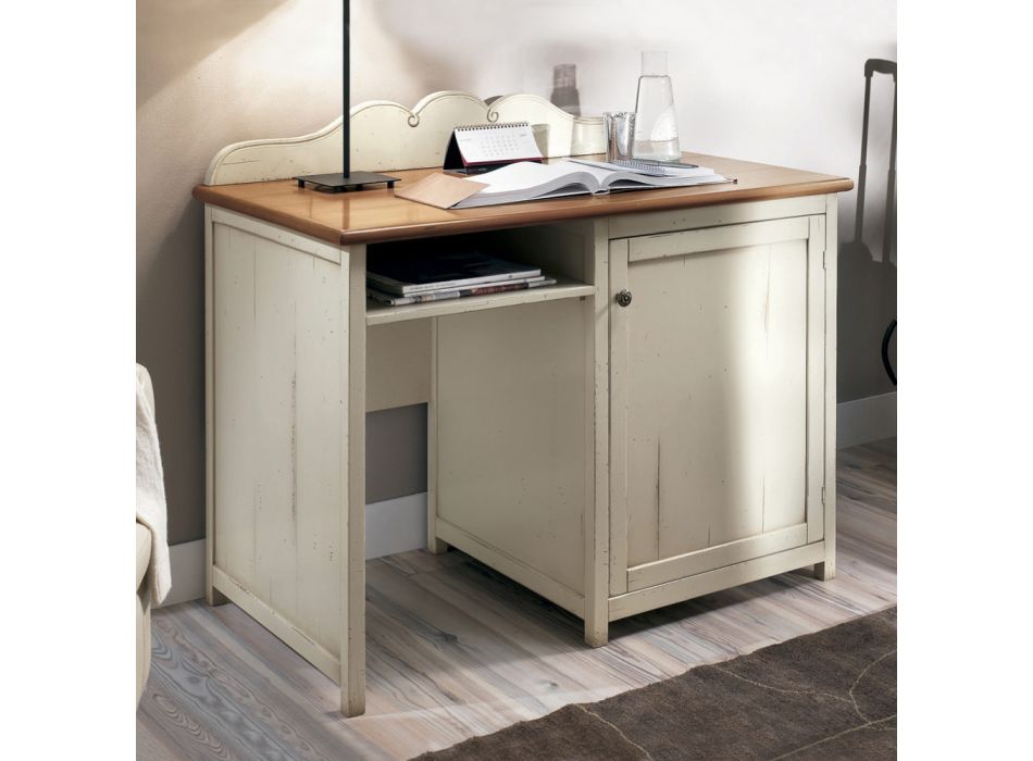 Desk with Open Compartment and Fridge Rack Made in Italy - Giove Viadurini