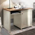 Desk with Open Compartment and Fridge Rack Made in Italy - Giove