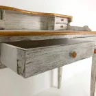 Handmade Writing Desk in Solid Wood with 4 Drawers Made in Italy - Amela Viadurini