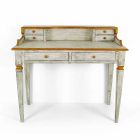 Handmade Writing Desk in Solid Wood with 4 Drawers Made in Italy - Amela Viadurini
