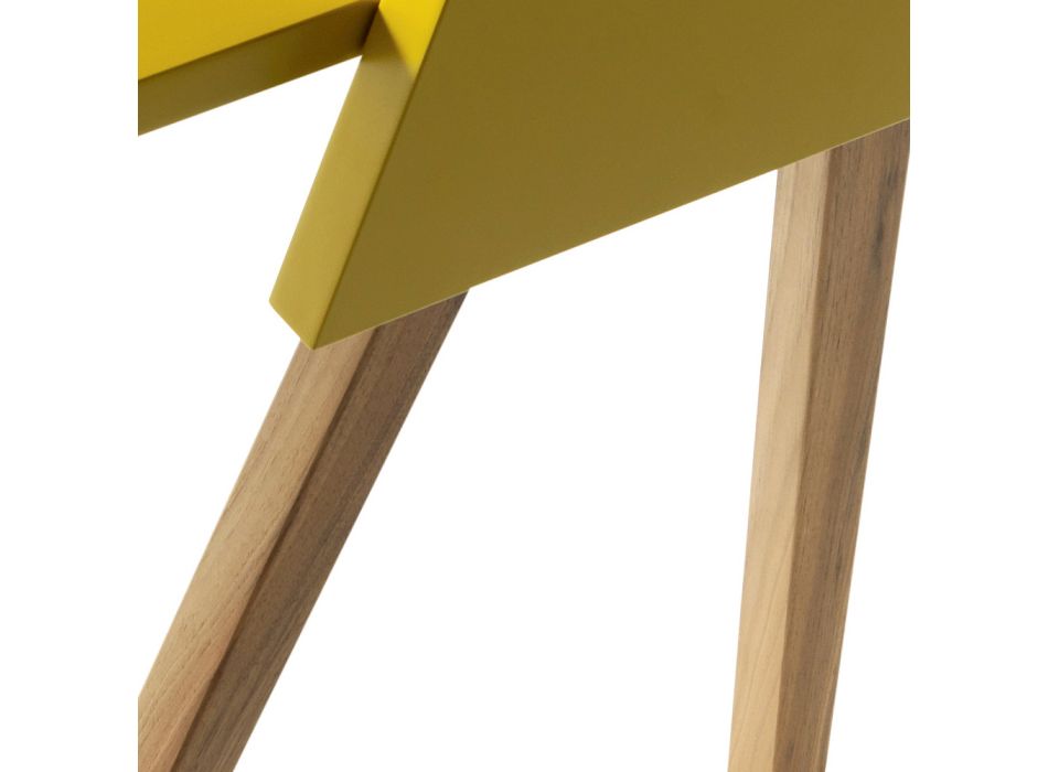 Modern design writing desk in plywood Grilli Hemingway made Italy Viadurini
