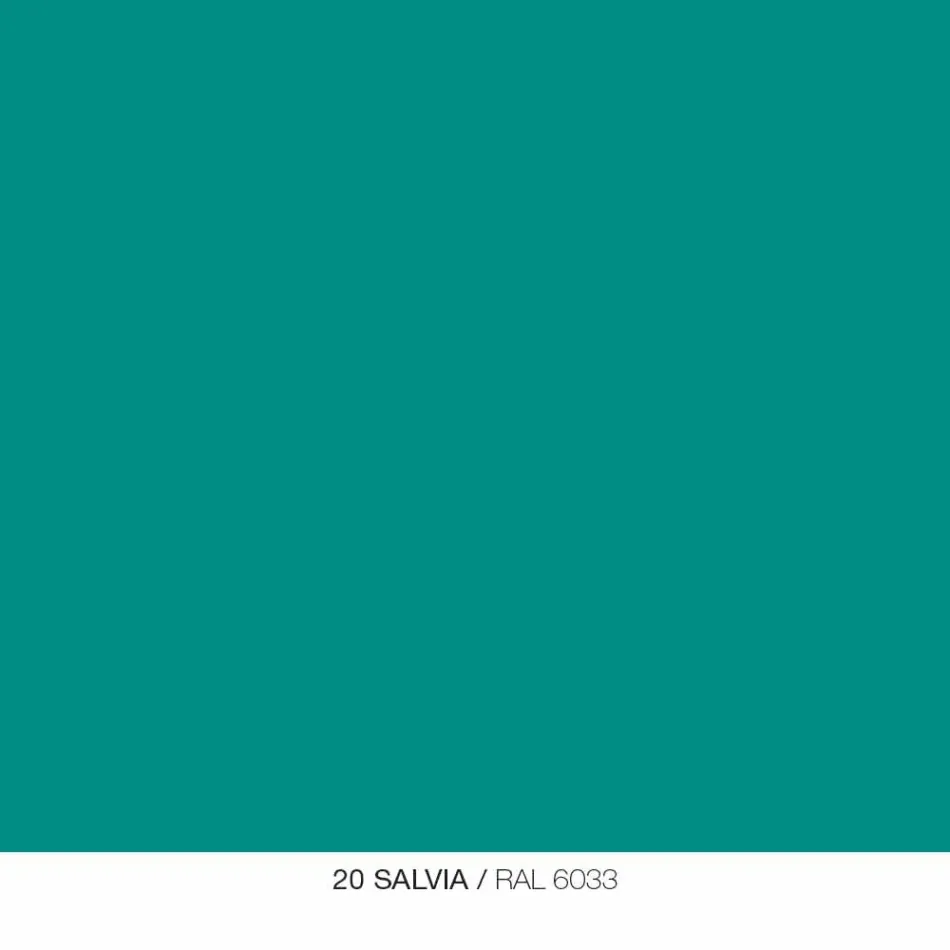 Modern Desk in Colored Metal and Oak Wood of Italian Design - Nadin Viadurini