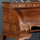 Classic Desk 5 Drawers in Wood and Inlays Made in Italy - Hastings Viadurini