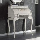 Classic Desk 5 Drawers in Wood and Inlays Made in Italy - Hastings Viadurini
