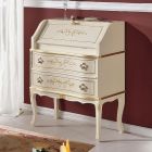 Classic Wooden Desk with Flap and Drawers Made in Italy - Elegant Viadurini