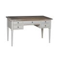 Desk with 5 Drawers in Solid Wood Made in Italy - Fontus