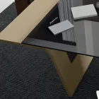 Desk with glass top Andrea Stramigioli - Frafalla Viadurini