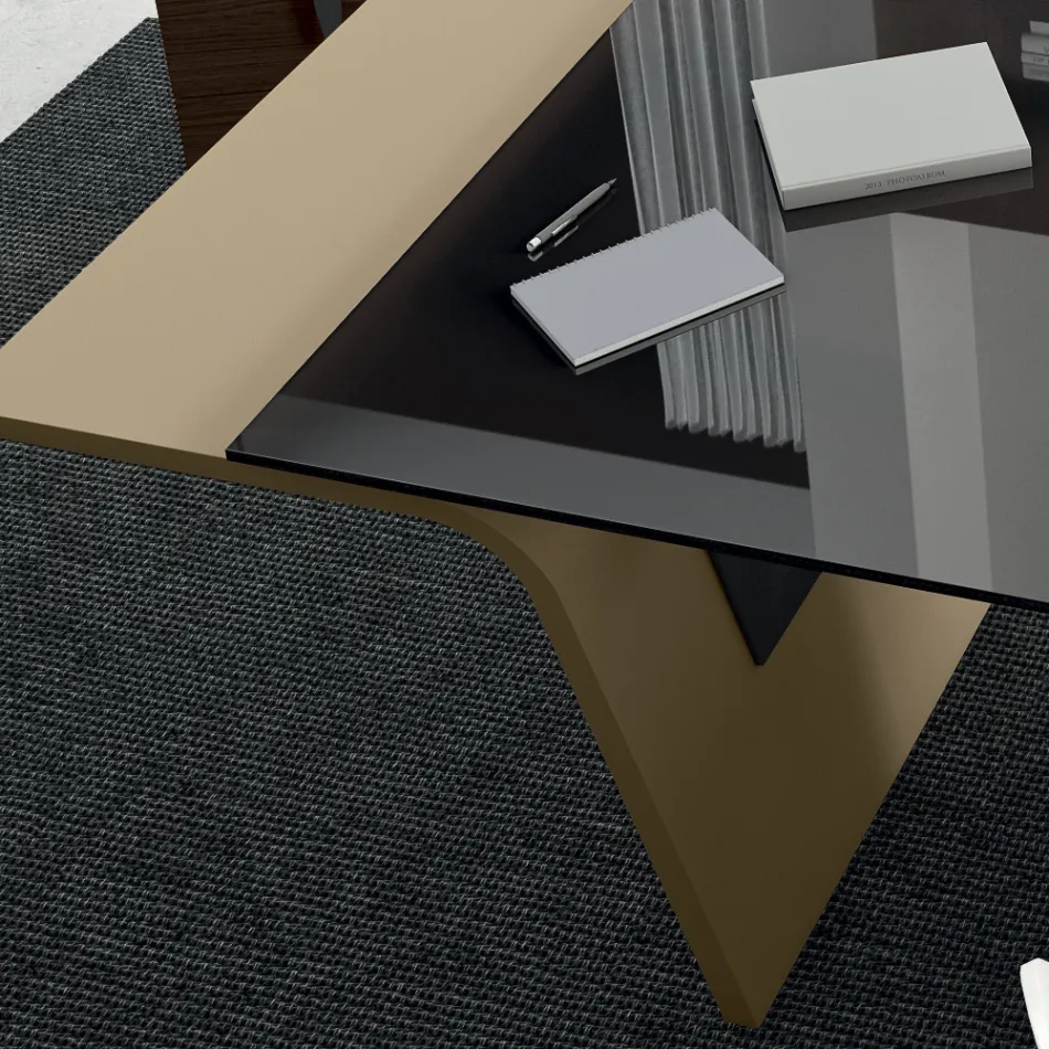 Desk with glass top Andrea Stramigioli - Frafalla Viadurini