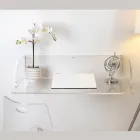 Otilia Plexiglass Wall Desk with a Minimalist Design Made in Italy Viadurini