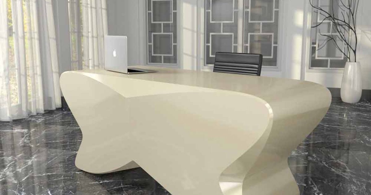 Modern design desk office made in Italy, Popoli