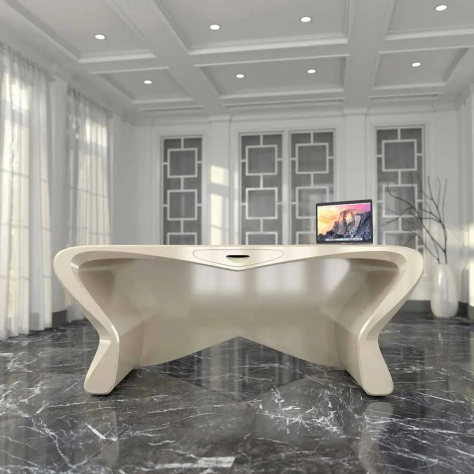 Modern design study desk made in Italy, Popoli Viadurini