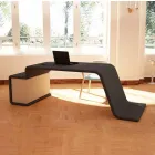 Office desk with wooden chest of drawers made in Italy, Terralba Viadurini