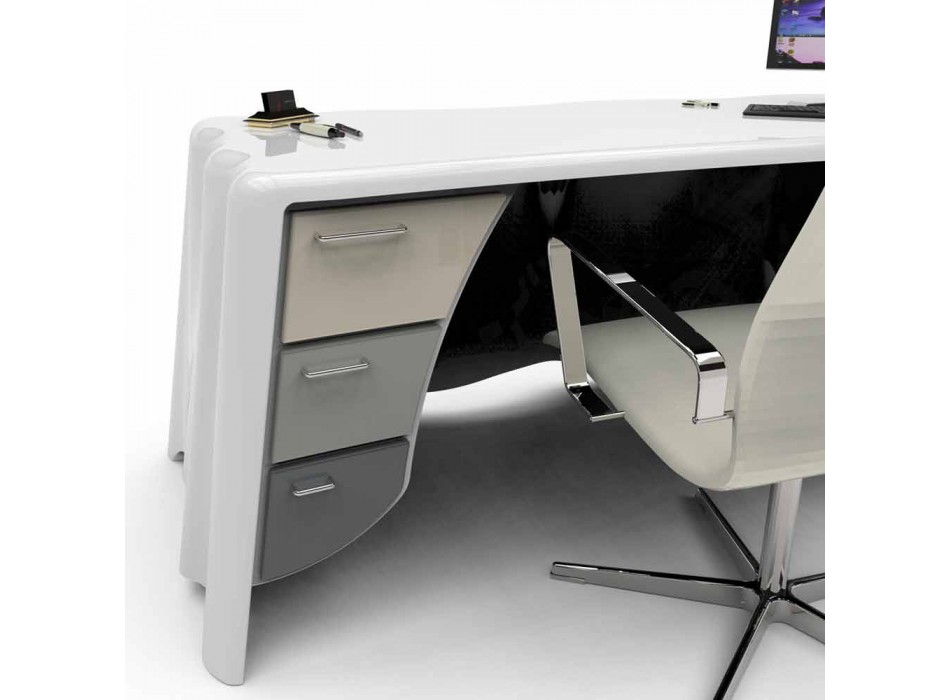 Modern design office desk by Fabric, Made in Italy Viadurini