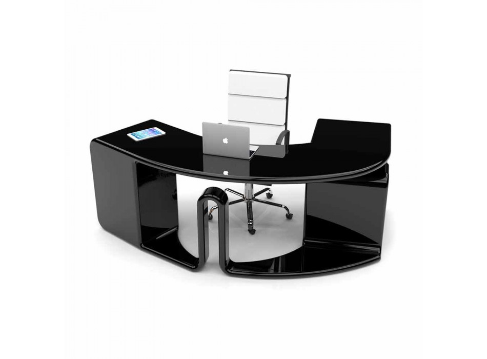 Design office desk with drawers made in Italy, Milazzo Viadurini