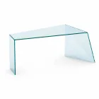 Modern Design Office Desk Extralight Glass Made in Italy - Rosalia Viadurini