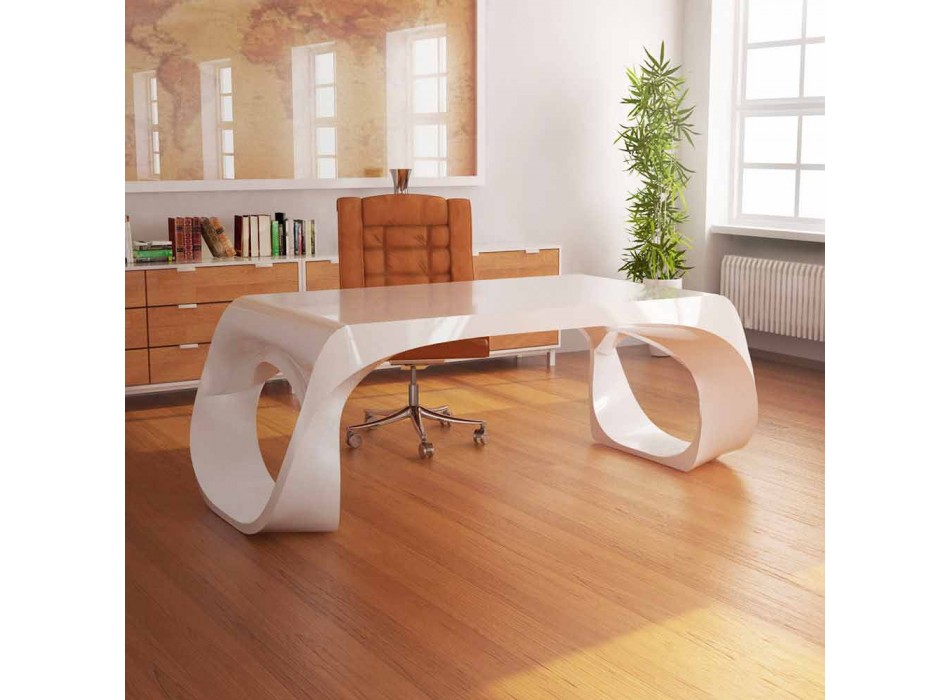 Modern design office desk made in Italy, Terenzo Viadurini