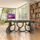 Modern design office desk produced in Italy, Mirto Viadurini