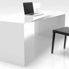 Modern design office desk made in Italy, Mistretta Viadurini