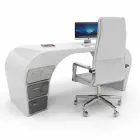 Modern office desk made in Italy, Miglianico Viadurini