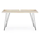 Design Desk in Steel and Wood Top Insudtrial Style - Secretary Viadurini