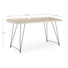 Design Desk in Steel and Wood Top Insudtrial Style - Secretary Viadurini