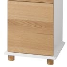 Design Desk in Pine Wood and MDF Top with Drawer - Ginnesto Viadurini