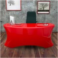 Modern office desk Ely, made in Italy, available in black, white, red