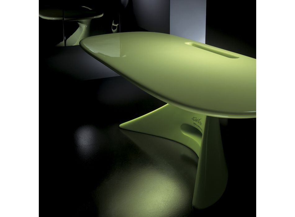 Karim Rashid desk in resin - Smania Viadurini