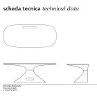 Karim Rashid desk in resin - Smania Viadurini