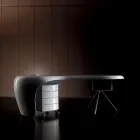 Executive desk by Karim Rashid in polyurethane in various finishes - James Viadurini