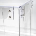 Transparent Plexiglass Desk Modern Design Made in Italy - Vichy Viadurini