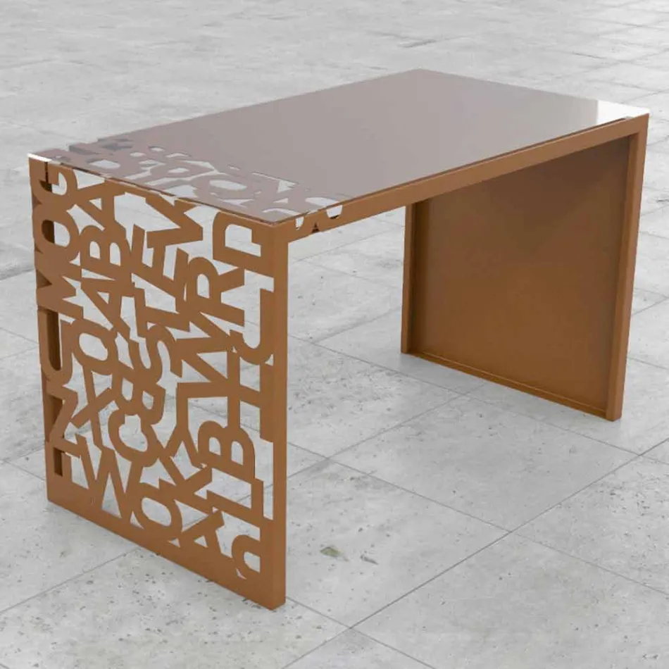 Desk Kattedra Letters &quot;A Waterfall&quot; 160x80x75 Mabele Viadurini
