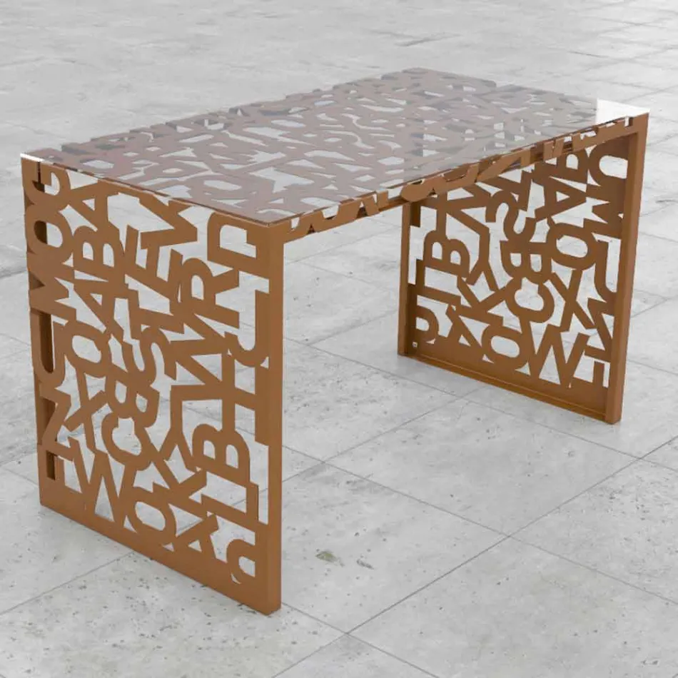 Desk Kattedra Letters &quot;A Waterfall&quot; 160x80x75 Mabele Viadurini