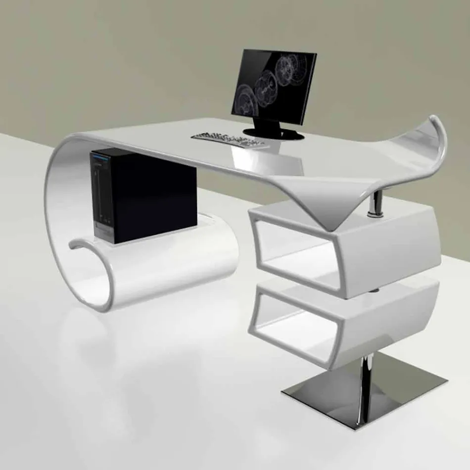Modern office desk produced in Italy, Miagliano Viadurini