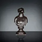 Black artisan ceramic sculpture 100% Made in Italy Fabas 2 Viadurini