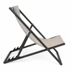 Outdoor Deckchair in Aluminum with Seat in Textilene, 4 Pieces - Kailua Viadurini