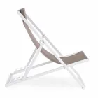 Outdoor Deckchair in Aluminum with Seat in Textilene, 4 Pieces - Kailua Viadurini