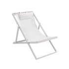 Garden Lounger in Painted Aluminum and Textilene, 2 Pieces - Jhonathan Viadurini